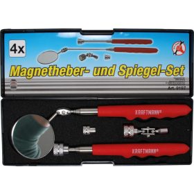   Kraftmann Mágneses csavarfelszedő és vizsgáló tükör készlet (BGS 9197)