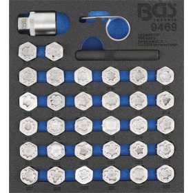   BGS technic Kerékőr leszedő készlet | Mercedes-Benz | 35 darabos (BGS 9469)