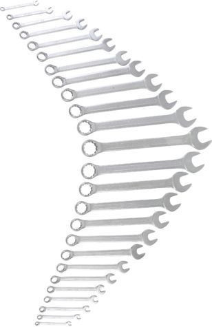 BGS technic 25 részes csillag-villás kulcs készlet, Col méretek, 1/4" - 1.1/4" (BGS 9473)