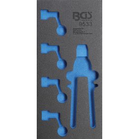   BGS technic 1/3 Szerszámtálca szerszámkocsihoz | üres | a BGS 9533 Csőhajlító és fékcsőszorító készlethez (BGS 9533-2)