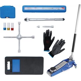   BGS technic Kerékcsere szervizkészlet gurulós kocsiemelővel 1,5 t | 10-részes. (BGS 9680)