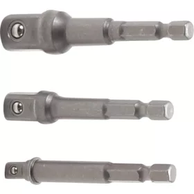   BGS technic Adapterkészlet fúrógépekhez  1/4"-3/8"-1/2", 3 darabos (BGS 9685)