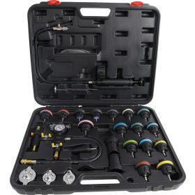   Kraftmann 27 részes radiátor nyomás és hűtőrendszer ellenőrző készlet (BGS 98098)