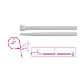 Beta BMB1025   Műanyag kábelkötegelő szalag, natúr