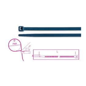   Beta BMBX1025   Műanyag kábelkötegelő szalag, kék színű, kimutatható a fémdetektorok