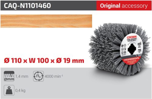 CROWN CAQ-N1101460 Palástcsiszoló henger, nylon