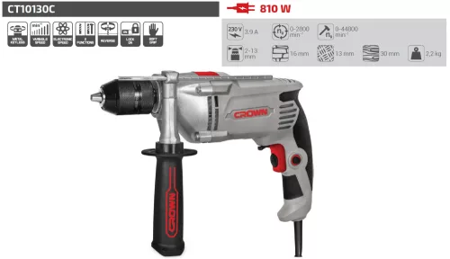 CROWN CT10130C Ütvefúró - 810W