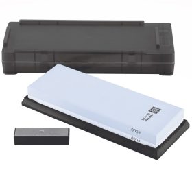   TAIDEA Fenőkő szett, #400/1000 + állvány (tárolódoboz) + gyémánt tisztító