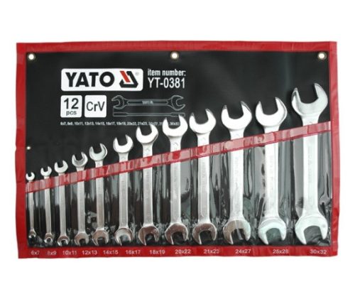 YATO Villáskulcs készlet 12 részes 6-32 mm CrV  (YT-0381)