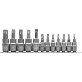   YATO Bithegy dugófejjel Torx 12 r. (1/4 " L=37mm T8-T30, 3/8" L=48mm T40-T55)   (YT-04331)