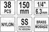 YATO Cső kefe készlet 38db (YT-08196)