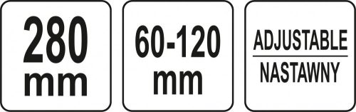 YATO Olajszűrő Kulcs Állítható 60-120mm (YT-08231)