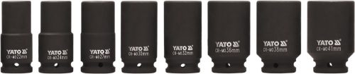 YATO Gépi dugókulcs készlet 3/4" / hosszú /  22-41 mm / 8 db-os (YT-1155)