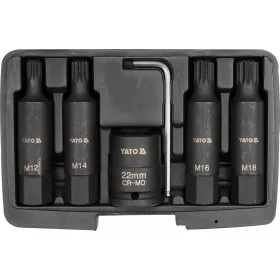   YATO Bit dugókulcs készlet gépi Spline 6 részes M12-M18  (YT-1157)