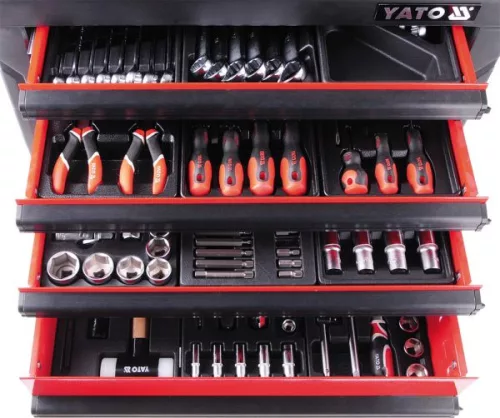 YATO Szerszámkocsi szerszámokkal 177 részes~ (YT-5530)