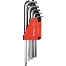   YATO Imbuszkulcs készlet 12 részes hosszú gömbfejű 1/16"-3/8" (YT-5838)