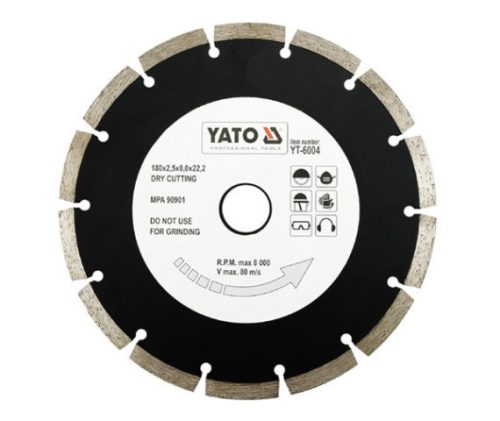 YATO Gyémánt vágótárcsa 180 mm szegmentált (YT-6004)
