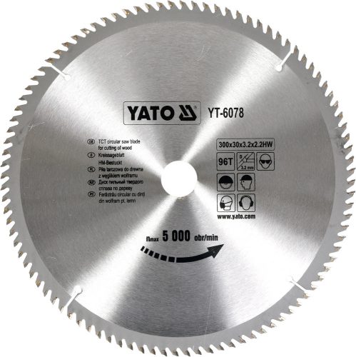 YATO Fűrésztárcsa fához 300/30/96 (YT-6078)