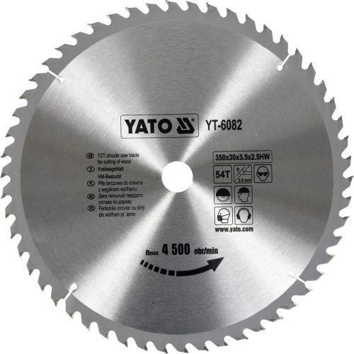 YATO Fűrésztárcsa fához 350/30/54 (YT-6082)