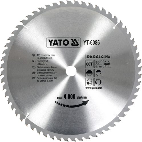 YATO Fűrésztárcsa fához 400/30/60 (YT-6086)