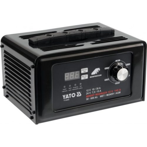 YATO Akkumulátor töltő 12-24V 30A  50-600Ah  (YT-83052)
