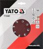 YATO Fíbertárcsa tépőzáras 180 mm P60 (3 db/cs) (YT-83461)