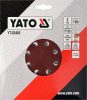 YATO Fíbertárcsa tépőzáras 180 mm P150 (3 db/cs) (YT-83465)